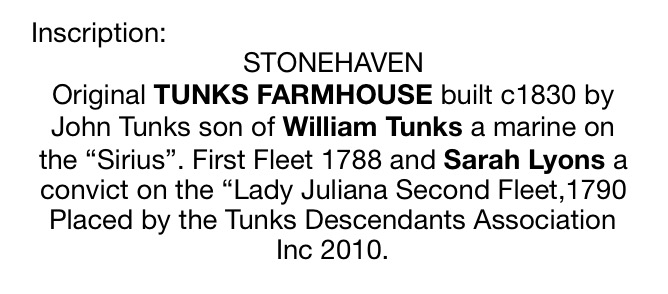 Plaque Tunks Farmhouse
